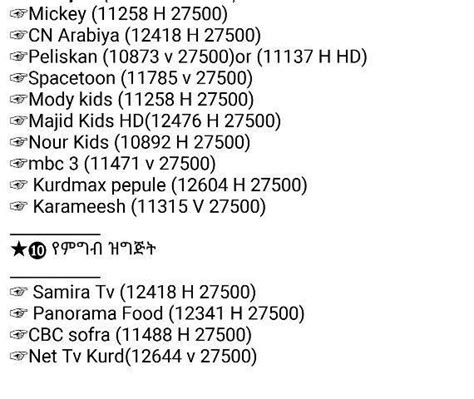 2 East (free German TV channels, etc. . Ethio satellite frequency